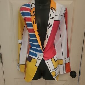 Colorful Abstract Blazer